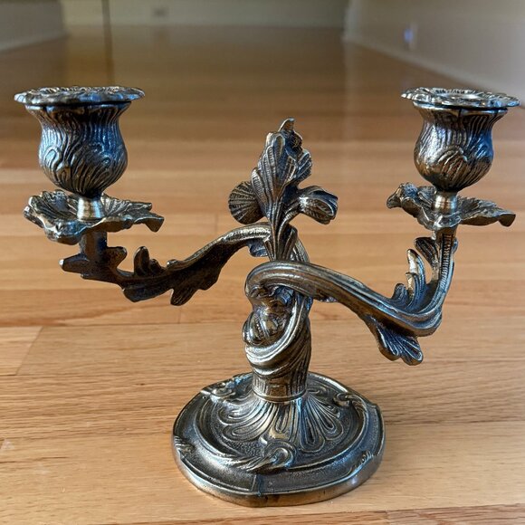 Vintage Brass Candelabra - Picture 1 of 10